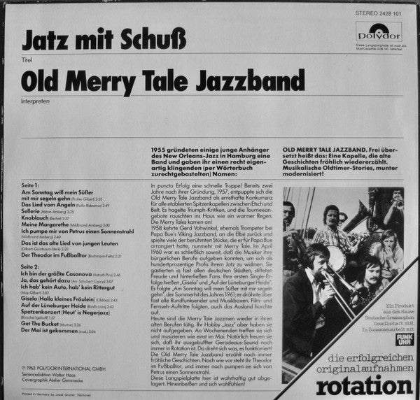 Old Merry Tale Jazzband : Jatz Mit Schuß (LP, Album)