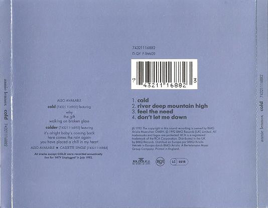 Annie Lennox : Cold (Coldest) (CD, Single)