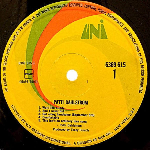 Patti Dahlstrom : Patti Dahlstrom (LP)
