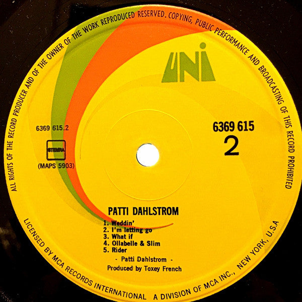 Patti Dahlstrom : Patti Dahlstrom (LP)