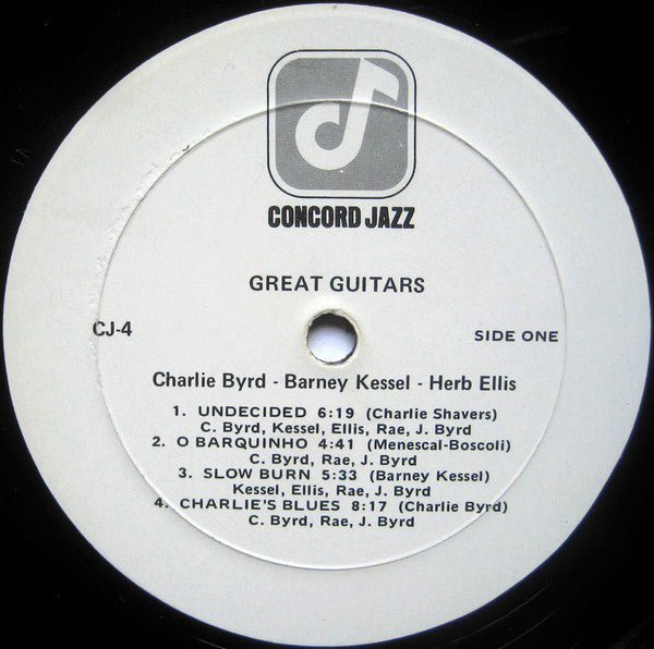 The Great Guitars, Charlie Byrd / Barney Kessel / Herb Ellis : Great Guitars, (Charlie Byrd / Barney Kessel / Herb Ellis) (LP, Album)