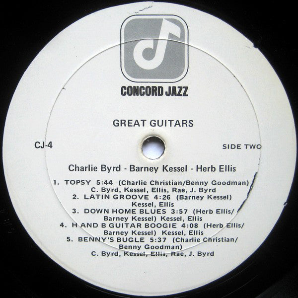 The Great Guitars, Charlie Byrd / Barney Kessel / Herb Ellis : Great Guitars, (Charlie Byrd / Barney Kessel / Herb Ellis) (LP, Album)