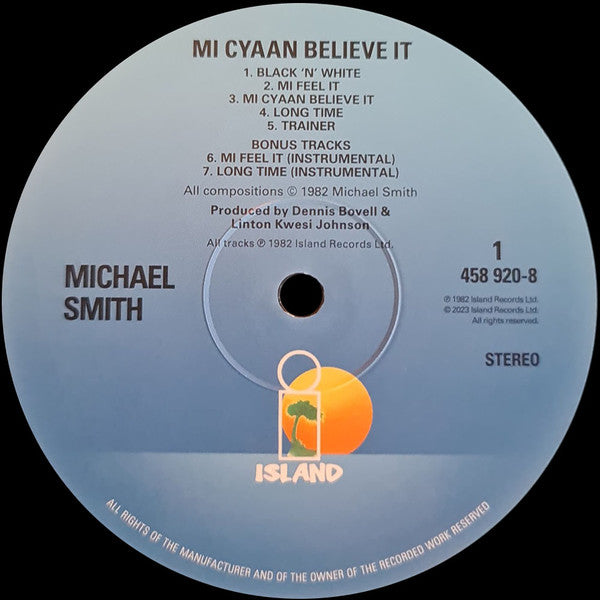 Michael Smith (6) : Mi Cyaan Believe It (LP, Album, RE, "Bl)