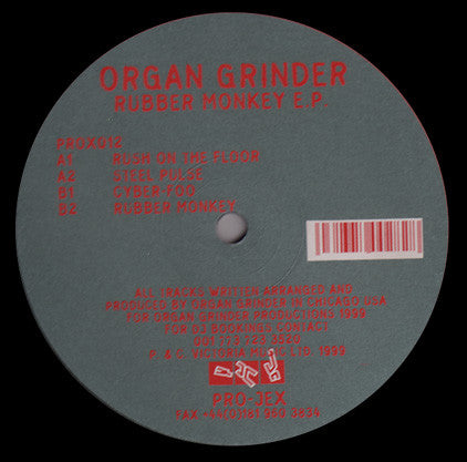 Organ Grinda : Rubber Monkey E.P. (12", EP)