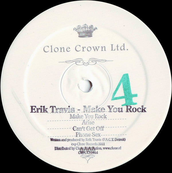 Erik Travis : Make You Rock (12", Whi)
