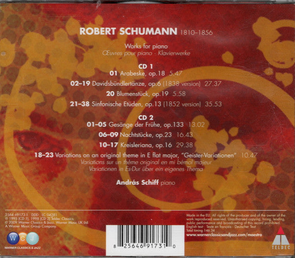 András Schiff, Robert Schumann : Schumann: Piano Works (2xCD)