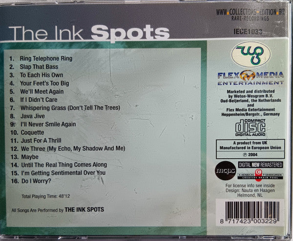 The Ink Spots : The Best Of The Ink Spots (CD, Comp, RM)