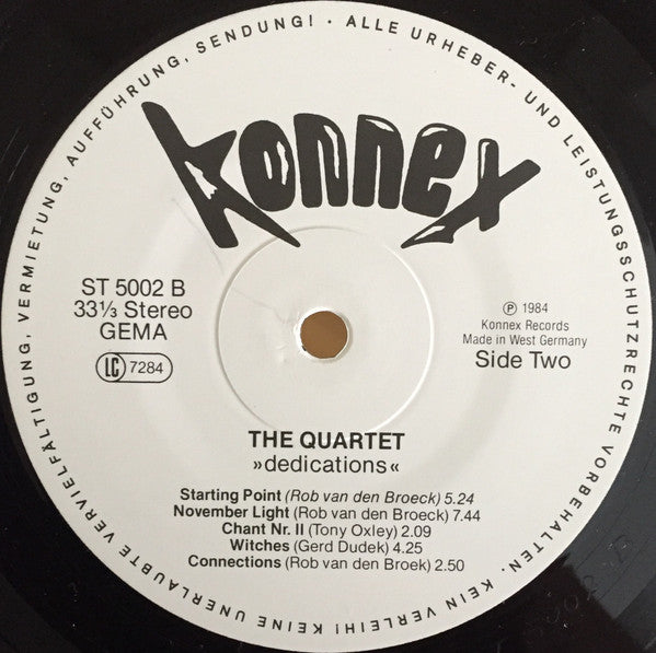 The Quartet (2) : Dedications (LP, Album)
