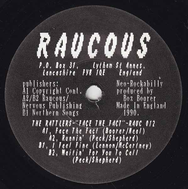 The Rattlers! : Face The Fact (7", EP)