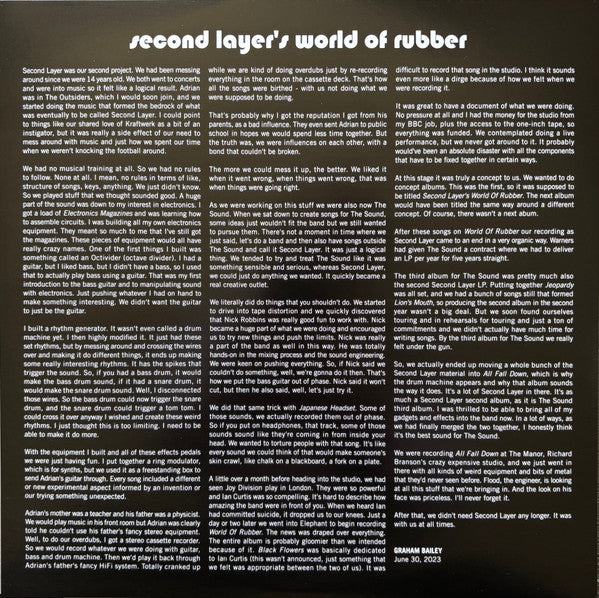 Second Layer : World Of Rubber (LP, Album, Ltd, RE, Pur)
