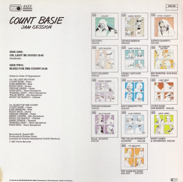 Count Basie : Jam Session (LP, Album, RE)