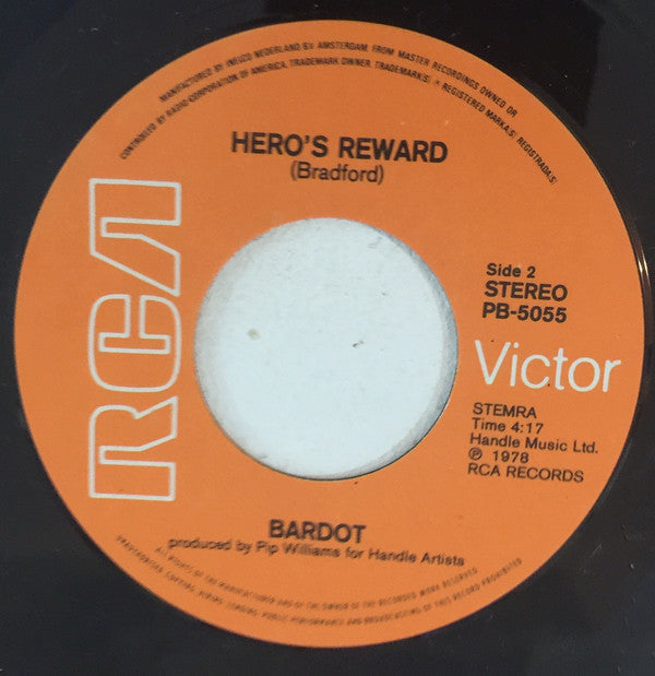 Bardot (3) : Witchfire (7", Single)