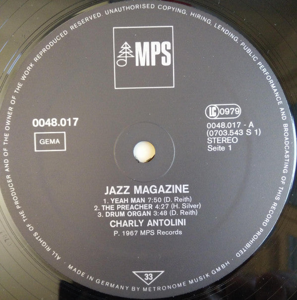 Charly Antolini : Charly Antolini (LP, Album, RE)