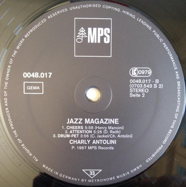 Charly Antolini : Charly Antolini (LP, Album, RE)