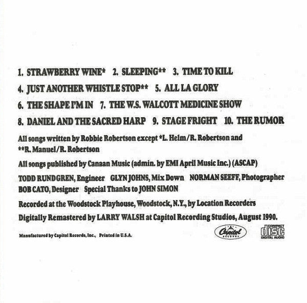 The Band : Stage Fright (CD, Album, RE, RM)