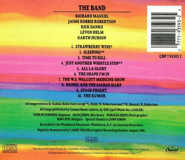 The Band : Stage Fright (CD, Album, RE, RM)