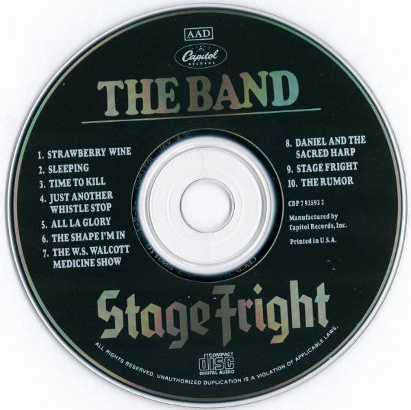 The Band : Stage Fright (CD, Album, RE, RM)
