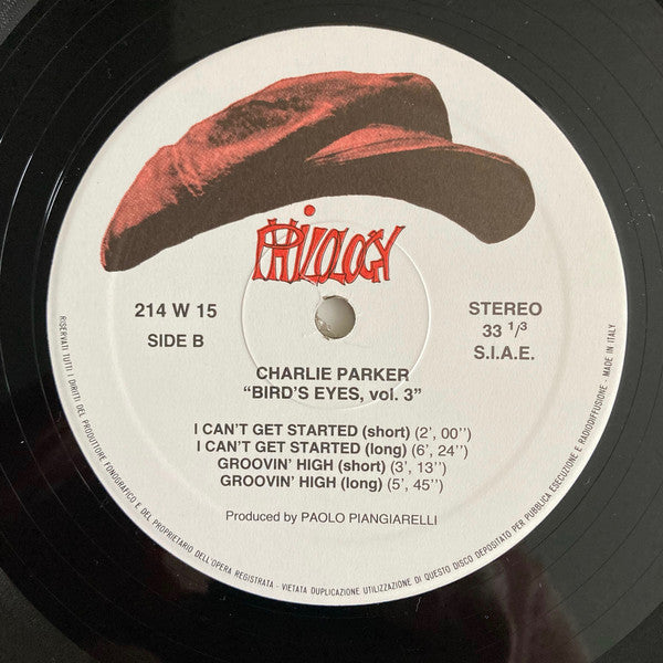 Charlie Parker : Bird's Eyes, Last Unissued, Vol. 3 (LP)