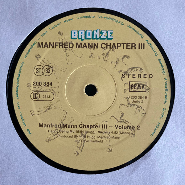 Manfred Mann Chapter Three : Volume Two (LP, Album, RE)