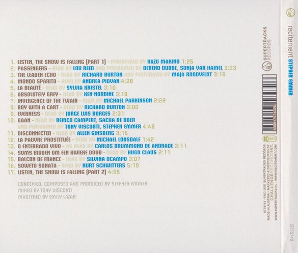 Stephen Emmer : Recitement (CD, Album)