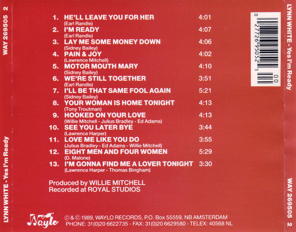 Lynn White : Yes I'm Ready (CD, Album)
