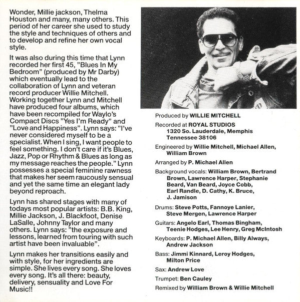 Lynn White : Yes I'm Ready (CD, Album)