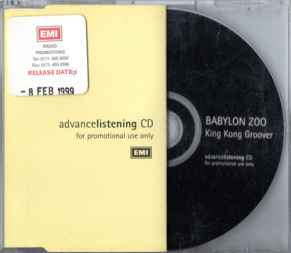 Babylon Zoo : King Kong Groover (CD, Album, Promo)