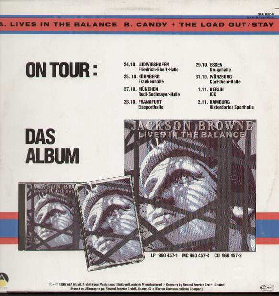 Jackson Browne : Lives In The Balance (12")