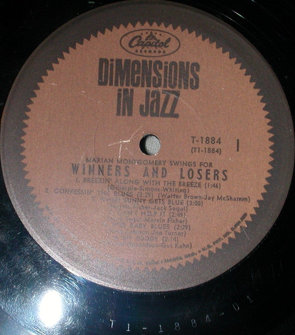 Marian Montgomery : Swings For Winners And Losers (LP, Album, Mono)