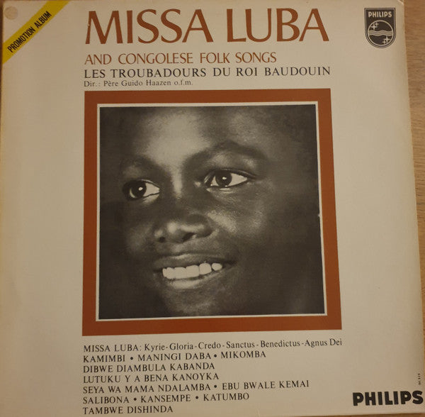 Les Troubadours Du Roi Baudouin : The Missa Luba And Congolese Folksongs (LP, Album, Mono, Promo)