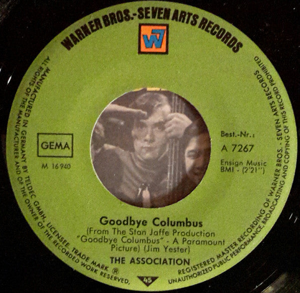 The Association (2) : Goodbye Columbus (7", Single)