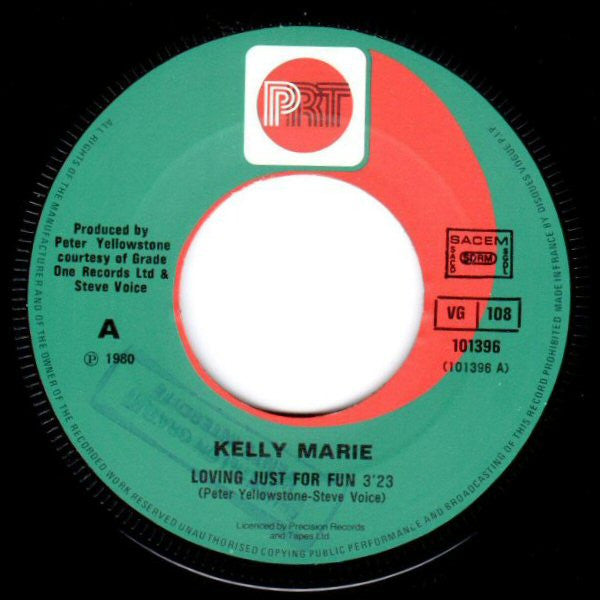 Kelly Marie : Loving Just For Fun (7", Single)
