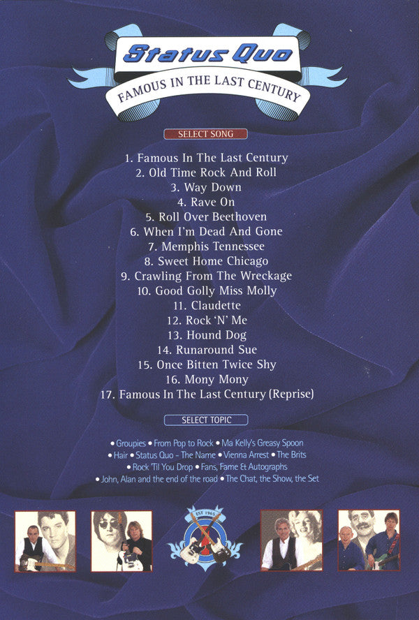 Status Quo : Famous In The Last Century (DVD-V, PAL)