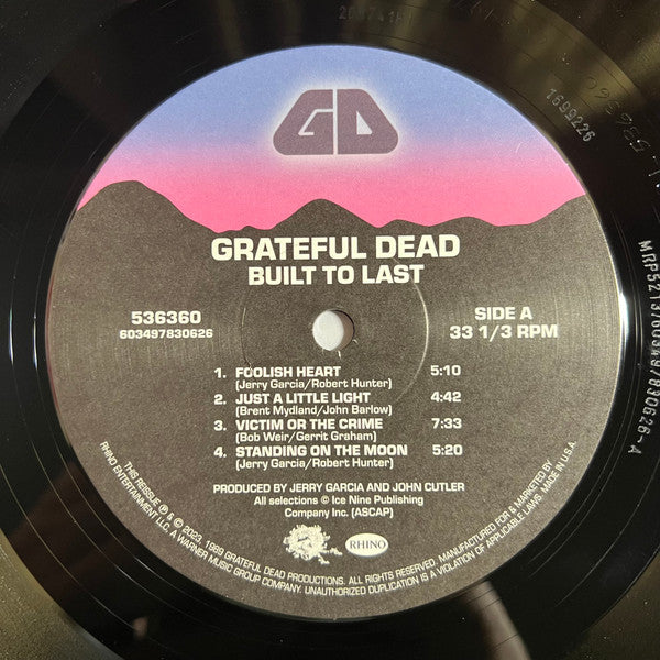 The Grateful Dead : Built To Last (LP, Album, RE)