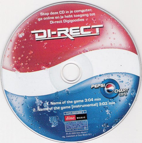 Di-Rect : Name Of The Game (CD, Single, Enh)