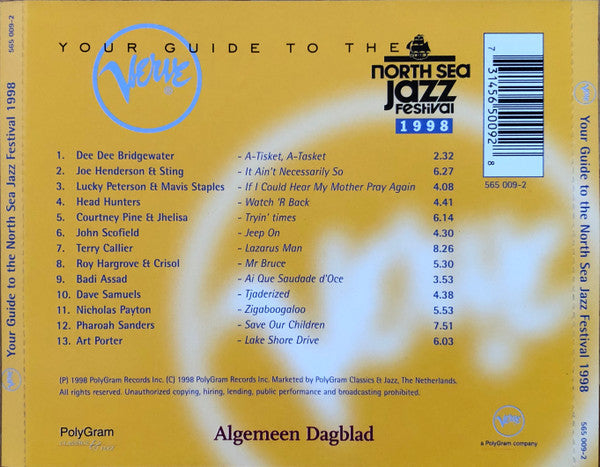 Various : Your Guide To The North Sea Jazz Festival 1998 (CD, Comp)