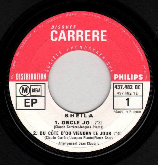 Sheila (5) : Oncle Jo (7", EP)