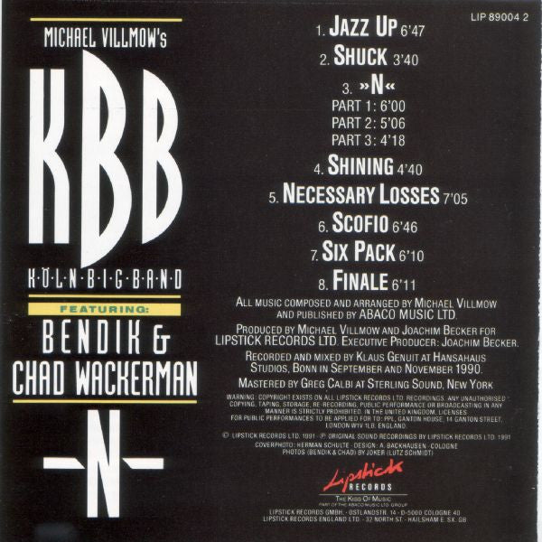 Michael Villmow 's Köln Big Band Featuring: Bendik Hofseth & Chad Wackerman : »N« (CD, Album)