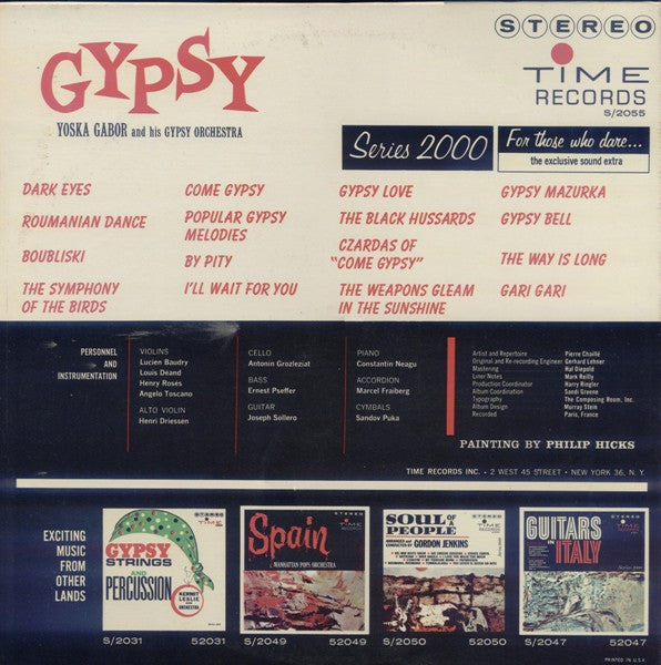Yoska Gabor And His Gypsy Orchestra : Gypsy (LP)