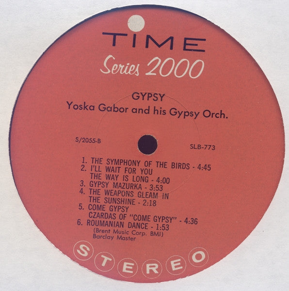 Yoska Gabor And His Gypsy Orchestra : Gypsy (LP)