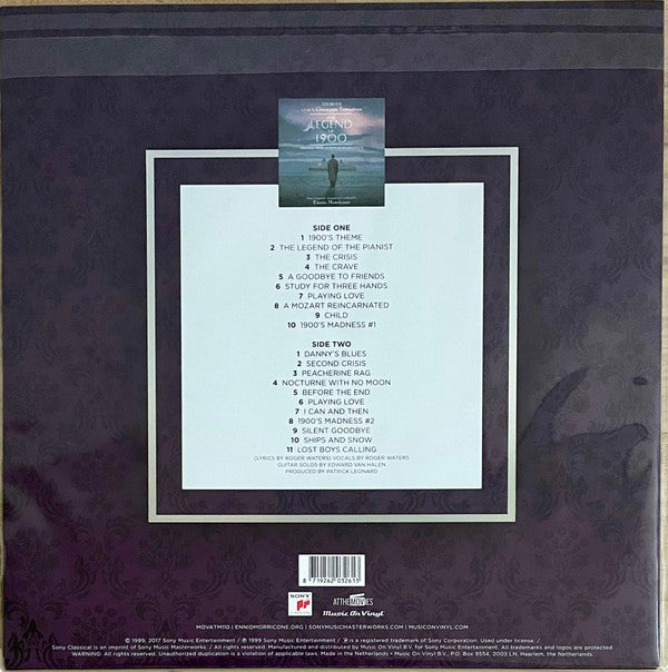 Ennio Morricone : The Legend Of 1900 (Original Motion Picture Soundtrack) (LP, Album, Ltd, Num, RE, Gol)
