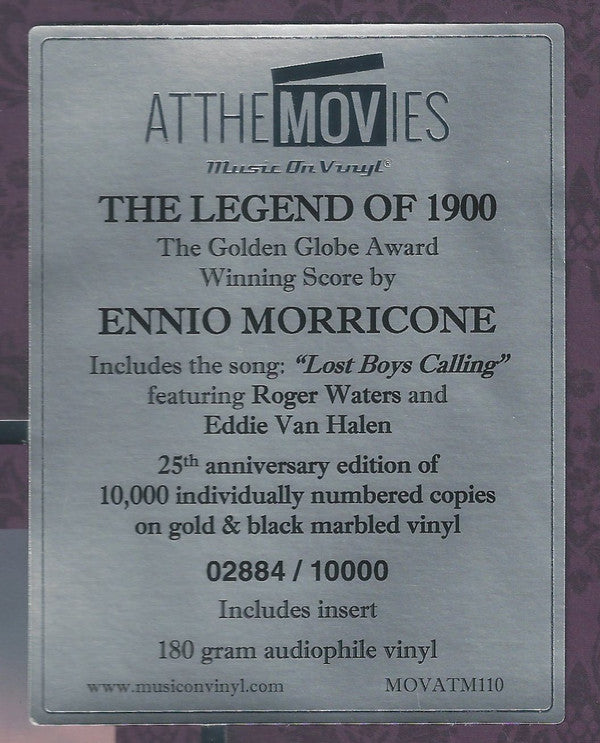 Ennio Morricone : The Legend Of 1900 (Original Motion Picture Soundtrack) (LP, Album, Ltd, Num, RE, Gol)