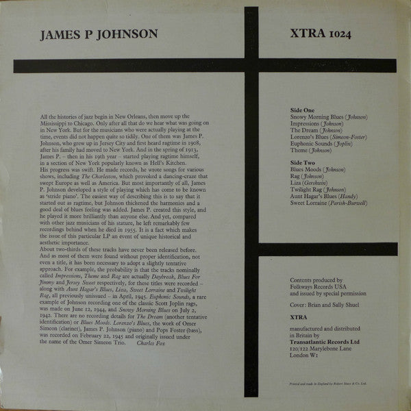 James Price Johnson : James P Johnson (LP, Comp)