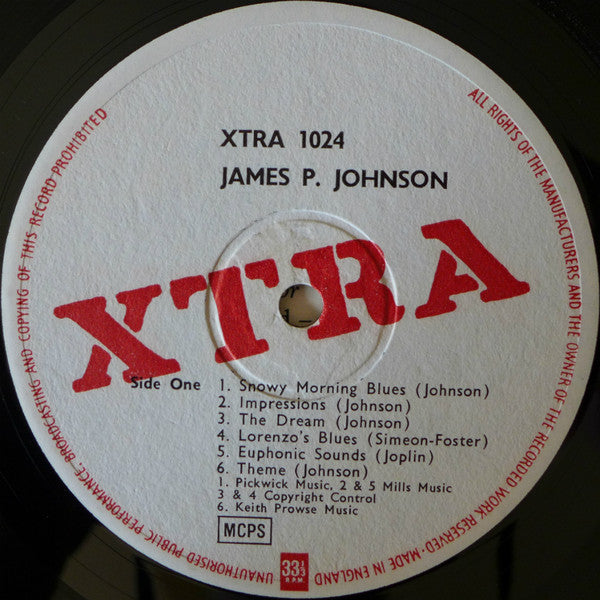 James Price Johnson : James P Johnson (LP, Comp)