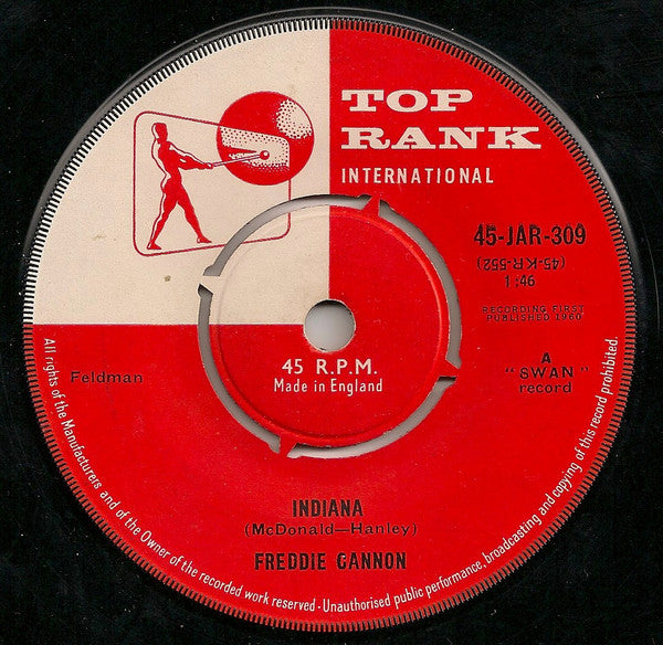 Freddy Cannon : California Here I Come (7")
