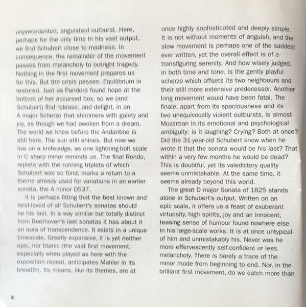 Leif Ove Andsnes, Franz Schubert : Late Piano Sonatas D850 • D958 • D959 • D960 (2xCD, Comp)