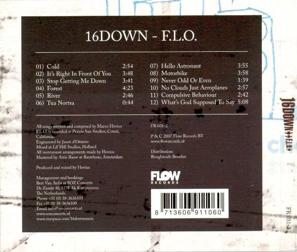 16 Down : F.L.O. (CD, Album)