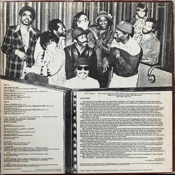 Lena Horne & Michel Legrand : Lena & Michel (LP, Album, Hol)