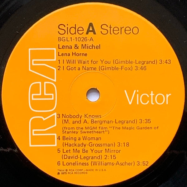 Lena Horne & Michel Legrand : Lena & Michel (LP, Album, Hol)