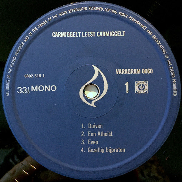 Simon Carmiggelt : Gezellig Bijpraten (Carmiggelt Leest Carmiggelt) (LP, Mono)